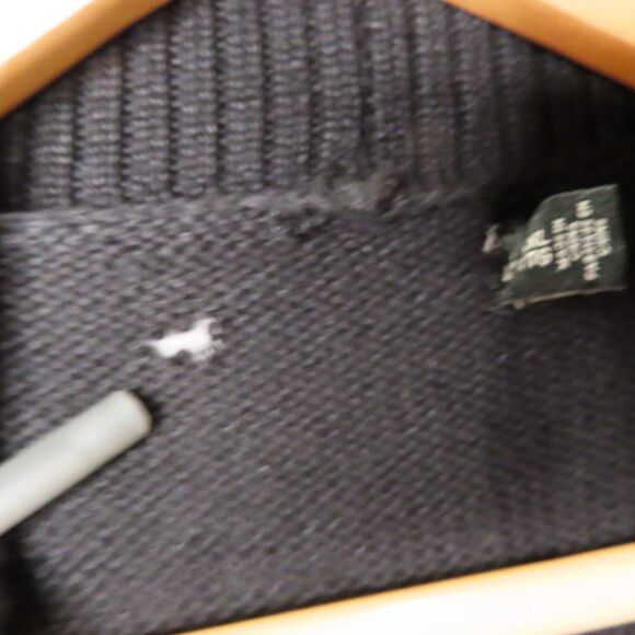 Lauren Ralph Lauren Sweater Womens XXL Black Southwestern Cardigan Linen Cotton - Picture 6 of 15